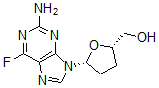 CAS 登录号：132194-21-9， [(2S,5R)-5-(2-氨基-6-氟嘌呤-9-基)四氢呋喃-2-基]甲醇