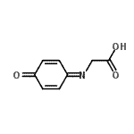 CAS 登录号：132219-59-1， N-(4-氧代-2,5-环己二烯-1-亚基)甘氨酸