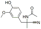 CAS#: 13232-83-2, N-[1-Cyano-2-(4-Hydroxy-3-Methoxyphenyl)-1-Methylethyl]Acetamide