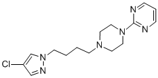 CAS 登录号：132449-46-8， 2-[4-[4-(4-氯吡唑-1-基)丁基]哌嗪-1-基]嘧啶