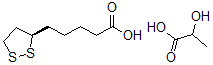 CAS#: 132461-39-3, 5-[(3R)-Dithiolan-3-Yl]Pentanoic Acid; 2-Hydroxypropanoic Acid