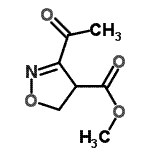 CAS 登录号：132659-36-0， 甲基3-乙酰基-4,5-二氢-1,2-恶唑-4-羧酸酯