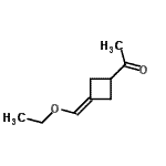 CAS 登录号：132803-23-7， 1-[3-(乙氧基亚甲基)环丁基]乙酮