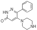 CAS 登录号：132814-16-5， 6-苯基-5-(1-哌嗪基)-3(2H)-哒嗪酮