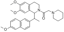 CAS#: 132836-32-9, 1-[6,7-Dimethoxy-1-[1-(6-Methoxynaphthalen-2-Yl)Ethyl]-1H-Isoquinolin-2-Yl]-1-Piperidin-1-Ylethanol