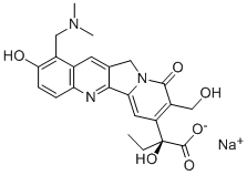 CAS 登录号：132877-29-3， (2S)-2-[1-(二甲基氨基甲基)-2-羟基-8-(羟基甲基)-9-氧代-11H-吲哚嗪并[1,2-b]喹啉-7-基]-2-羟基丁酸