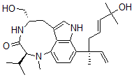 CAS#: 133084-53-4, (2S-(2R*,5R*,9(S*)))-9-(1-Ethenyl-5-Hydroxy-1,5-Dimethyl-3-Hexenyl)-1,2,4,5,6,8-Hexahydro-5-(Hydroxymethyl)-1-Methyl-2-(1-Methylethyl)-3H-Pyrrolo(4,3,2-gh)-1,4-Benzodiazonin-3-One