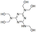 CAS 登录号：13329-69-6， [[6-[(羟基甲基)氨基]-1,3,5-三嗪-2,4-二基]二次氮基]四甲醇
