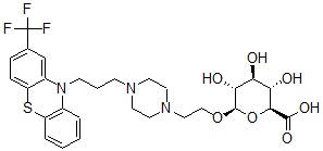 CAS#: 133310-09-5, (2S,3S,4S,5R,6R)-3,4,5-Trihydroxy-6-[2-[4-[3-[2-(Trifluoromethyl)Phenothiazin-10-Yl]Propyl]Piperazin-1-Yl]Ethoxy]Oxane-2-Carboxylic Acid