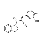 CAS#: 133550-49-9, (2E)-2-(2,3-Dihydro-1H-Indol-1-Ylcarbonyl)-3-(3,4-Dihydroxyphenyl)Acrylonitrile