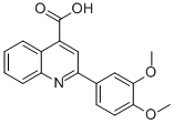 CAS 登录号：133676-16-1， 2-(3,4-二甲氧基苯基)-4-喹啉羧酸