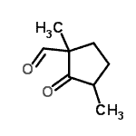 CAS 登录号：133785-11-2， 1,3-二甲基-2-氧代环戊烷甲醛