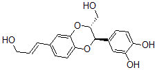 CAS 登录号：133838-65-0， 4-[(2R,3R)-2-(羟基甲基)-7-[(E)-3-羟基丙-1-烯基]-2,3-二氢-1,4-苯并二氧杂环己-3-基]苯-1,2-二醇