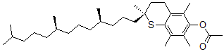 CAS#: 133869-30-4, [(2R)-2,5,7,8-Tetramethyl-2-[(4R,8R)-4,8,12-Trimethyltridecyl]Thiochroman-6-Yl] Acetate