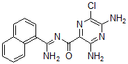 CAS 登录号:133906-28-2, 3,5-二氨基-N-(氨基-萘-1-基亚甲基)-6-氯吡嗪-2-甲酰胺