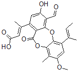 CAS#: 133943-51-8, (E)-3-[1-[(E)-But-2-En-2-Yl]-10-Formyl-9-Hydroxy-3-Methoxy-4-Methyl-6-Oxobenzo[b][1,4]Benzodioxepin-7-Yl]But-2-Enoic Acid