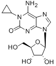 CAS 登录号：133967-00-7， 6-氨基-1-环丙基-9-[(2R,3R,4S,5R)-3,4-二羟基-5-(羟基甲基)四氢呋喃-2-基]嘌呤-2-酮