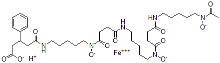 CAS 登录号：134001-02-8， 铁-N-(3-苯基戊二酰)去铁敏B
