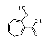 CAS 登录号：134037-29-9， 1-(7-甲氧基-1,4,6-环庚三烯-1-基)乙酮