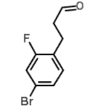 CAS 登录号：134057-46-8， 3-(4-溴-2-氟苯基)丙醛