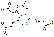 CAS#: 134121-19-0, Methyl 2-[3-Acetyloxy-5-(2-Methoxy-2-Oxoethoxy)-2-[(2-Methoxy-2-Oxoethoxy)Methyl]Oxan-4-Yl]Oxyacetate