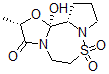 CAS#: 134166-77-1, (2S-(2alpha,11abeta,11bbeta))-Hexahydro-11b-hydroxy-2-methyl-9H-Oxazolo(2,3-d)pyrrolo(1,2-b)(1,2,5)thiadiazepin-3(2H)-one 7,7-dioxide