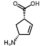 CAS 登录号：134234-04-1， (1S,4R)-4-氨基-2-环戊烯-1-羧酸