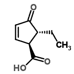 CAS 登录号：134298-20-7， (1S,5R)-5-乙基-4-氧代-2-环戊烯-1-羧酸