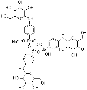 CAS 登录号：1344-34-9， 锑巴葡胺