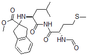 CAS 登录号：134406-59-0， 2-[[(2S)-1-[[(2S)-2-甲酰氨基-4-甲硫基丁酰基]氨基]-4-甲基-1-氧代戊烷-2-基]氨基]-1,3-二氢茚-2-羧酸甲酯