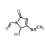 CAS#: 134419-31-1, 5-Hydroxy-4-(Methylamino)-2-Oxo-2,5-Dihydro-1H-Imidazole-1-Carbaldehyde
