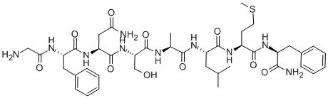 CAS 登录号：134439-73-9， 甘氨酰-L-苯丙氨酰-L-天冬氨酰胺酰-L-丝氨酰-L-丙氨酰-L-亮氨酰-L-蛋氨酰-L-苯丙酰胺