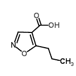 CAS 登录号：134541-04-1， 5-丙基-1,2-恶唑-4-羧酸