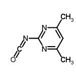CAS 登录号：134600-72-9， 2-异氰酸-4,6-二甲基-嘧啶