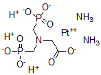 CAS#: 134669-40-2, Diamine((bis-(phosphonatomethyl)amino)acetato)platinum(II)