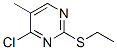 CAS 登录号：13480-96-1， 4-氯-2-乙硫基-5-甲基-嘧啶