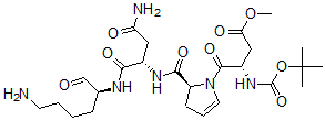 CAS 登录号：134821-16-2， (3S)-4-[(2S)-2-[[(2S)-4-氨基-1-[[(2S)-6-氨基-1-氧代己烷-2-基]氨基]-1,4-二氧代丁烷-2-基]氨基甲酰]-2,3-二氢吡咯-1-基]-3-[(2-甲基丙烷-2-基)氧基羰基氨基]-4-氧代丁酸甲酯