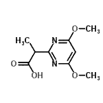 CAS#: 134866-84-5, 2-(4,6-Dimethoxy-2-Pyrimidinyl)Propanoic Acid