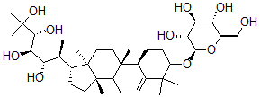 CAS#: 134886-64-9, (3R,4R,5S,6S)-2-Methyl-6-[(9S,10R,13R,14S,17R)-4,4,9,13,14-Pentamethyl-3-[(2R,3R,4S,5S,6R)-3,4,5-Trihydroxy-6-(Hydroxymethyl)Oxan-2-Yl]Oxy-2,3,7,8,10,11,12,15,16,17-Decahydro-1H-Cyclopenta[a]Phenanthren-17-Yl]Heptane-2,3,4,5-Tetrol