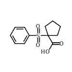 CAS 登录号：134937-34-1， 1-(苯磺酰基)环戊烷羧酸