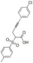 CAS 登录号：134993-74-1， 5-(4-氯苯基)-2-(4-甲基苯基)磺酰基戊-4-炔酸
