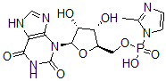 CAS 登录号：135078-46-5， [(2R,3S,4R,5R)-5-(2,6-二氧代-7H-嘌呤-3-基)-3,4-二羟基四氢呋喃-2-基]甲氧基-(2-甲基咪唑-1-基)次磷酸