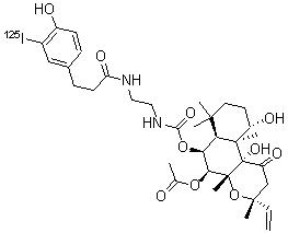 CAS#: 135159-46-5, 3-(3-Iodo-4-hydroxyphenyl)propionamide derivative of 6-(2-aminoethyl)aminocarbonylforskolin