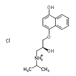 CAS 登录号：135201-50-2， (2S)-2-羟基-3-[(4-羟基-1-萘基)氧基]-N-异丙基-1-丙氯化铵