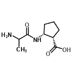CAS 登录号：135211-30-2， (1S,2R)-2-(丙氨酰氨基)环戊烷羧酸