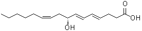 CAS#: 135271-51-1, (4E,6E,8R,10Z)-8-Hydroxy-4,6,10-Hexadecatrienoic Acid