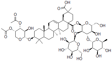 CAS 登录号：135272-49-0， 异叶梁王茶甙I