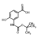 CAS#: 135322-01-9, 4-Hydroxy-3-({[(2-Methyl-2-Propanyl)Oxy]Carbonyl}Amino)Benzoic Acid