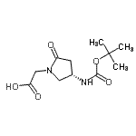 CAS 登录号：135415-24-6， [(4S)-4-({[(2-甲基-2-丙基)氧基]羰基}氨基)-2-氧代-1-吡咯烷基]乙酸