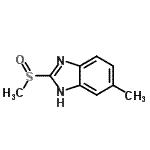 CAS 登录号：135429-80-0， 5-甲基-2-(甲基亚磺酰)-1H-苯并咪唑